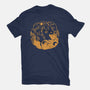 Sun And Moon Golden Wolves-Mens-Basic-Tee-TechraNova