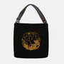 Sun And Moon Golden Wolves-None-Adjustable Tote-Bag-TechraNova