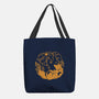 Sun And Moon Golden Wolves-None-Basic Tote-Bag-TechraNova