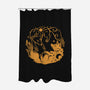 Sun And Moon Golden Wolves-None-Polyester-Shower Curtain-TechraNova
