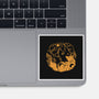 Sun And Moon Golden Wolves-None-Glossy-Sticker-TechraNova