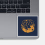 Sun And Moon Golden Wolves-None-Glossy-Sticker-TechraNova