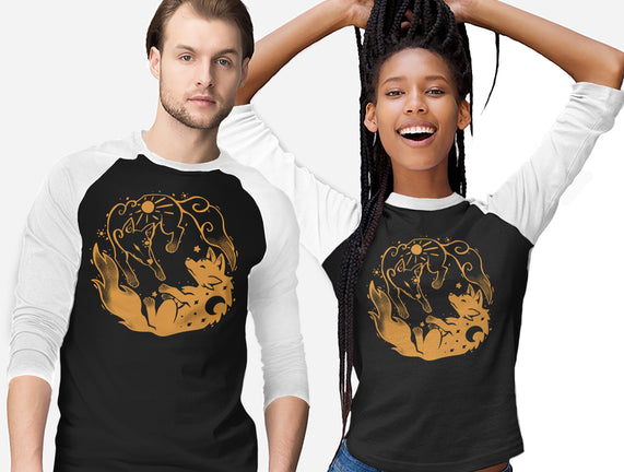 Sun And Moon Golden Wolves