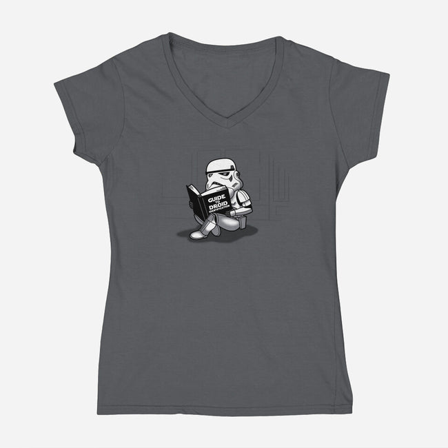 Know Your Droid-Womens-V-Neck-Tee-Boggs Nicolas
