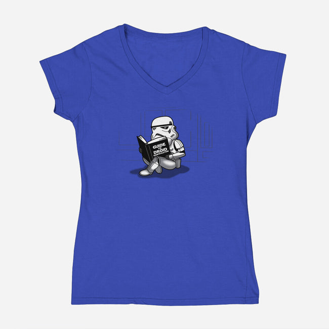 Know Your Droid-Womens-V-Neck-Tee-Boggs Nicolas