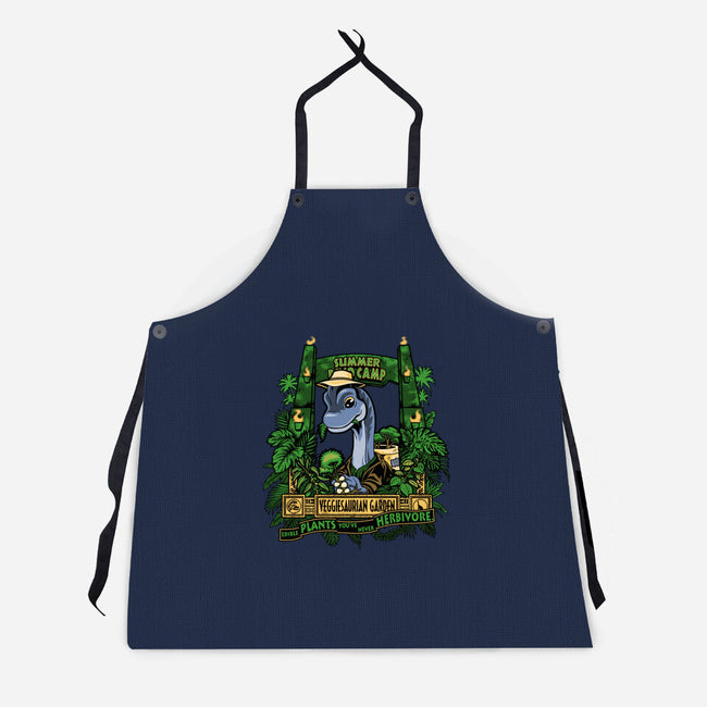 Veggiesaurian Garden-Unisex-Kitchen-Apron-PrimePremne