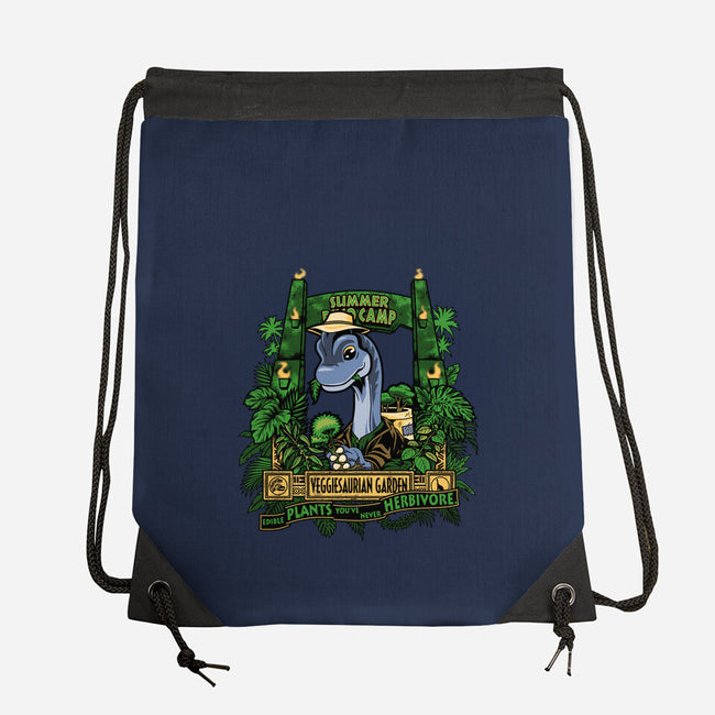Veggiesaurian Garden-None-Drawstring-Bag-PrimePremne