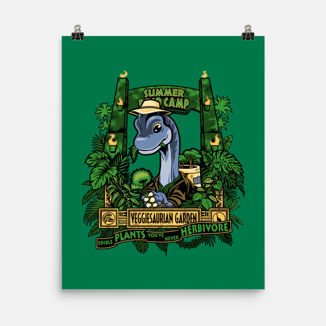 Veggiesaurian Garden-None-Matte-Poster-PrimePremne