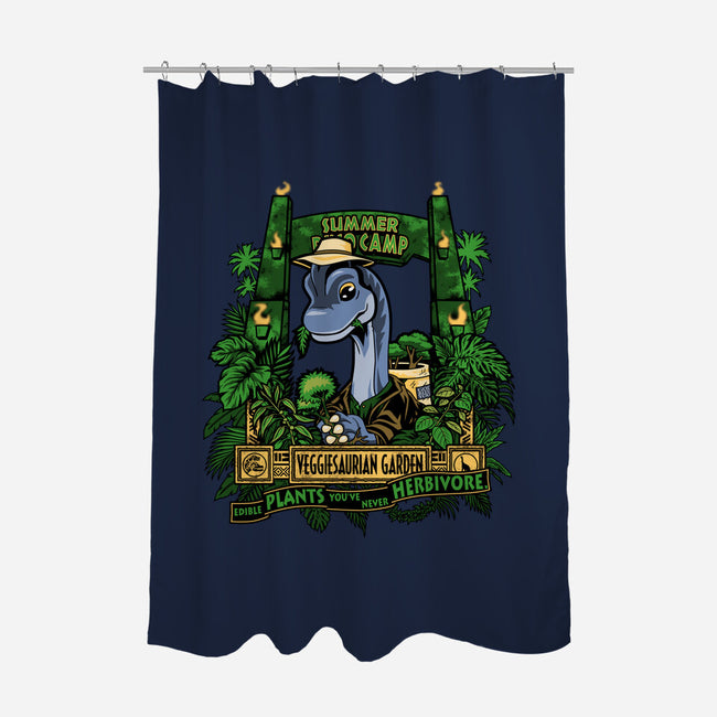 Veggiesaurian Garden-None-Polyester-Shower Curtain-PrimePremne