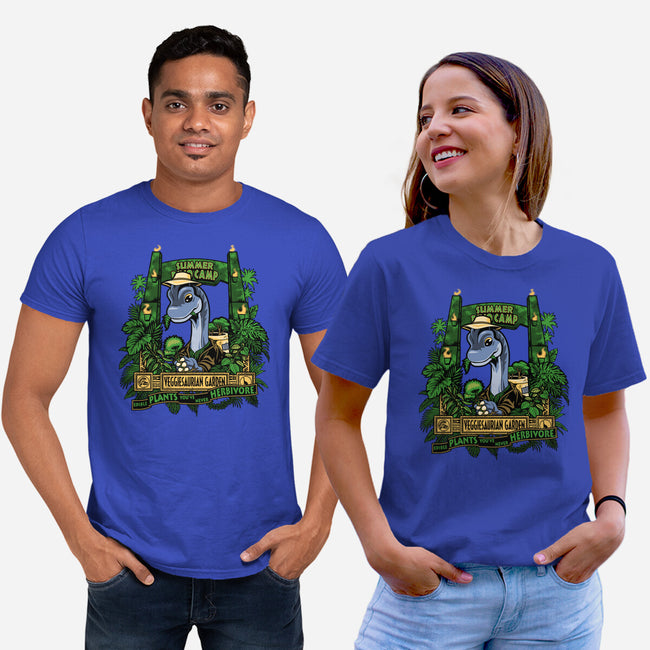 Veggiesaurian Garden-Unisex-Basic-Tee-PrimePremne