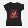 Stunning Face Painting-Womens-V-Neck-Tee-PrimePremne