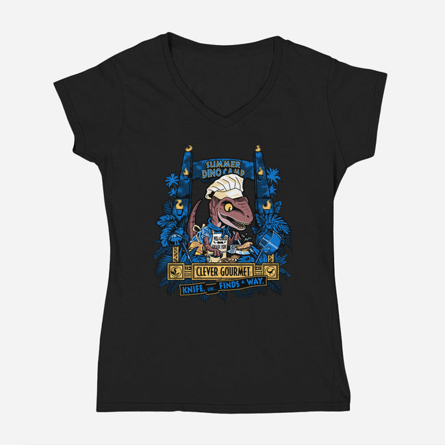 Clever Gourmet-Womens-V-Neck-Tee-PrimePremne