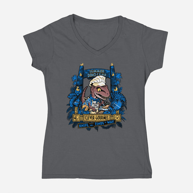 Clever Gourmet-Womens-V-Neck-Tee-PrimePremne
