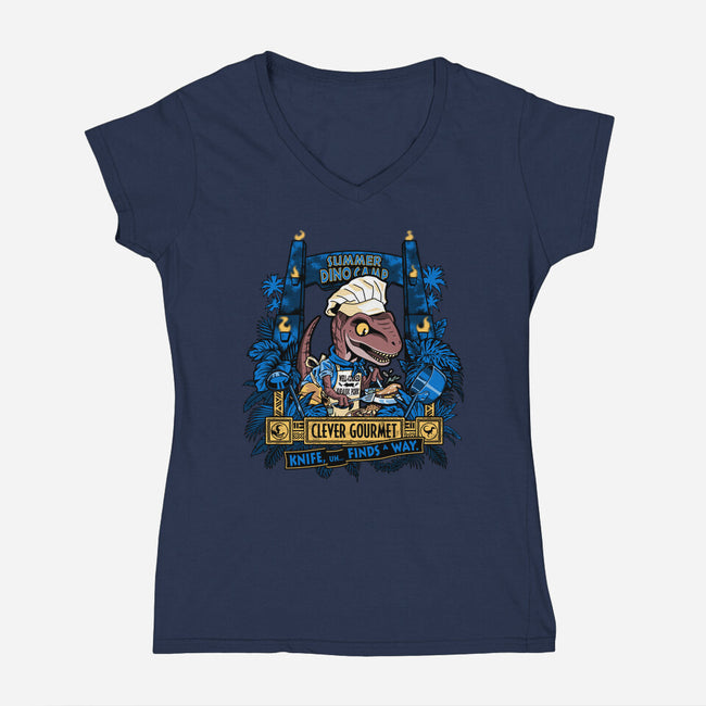 Clever Gourmet-Womens-V-Neck-Tee-PrimePremne