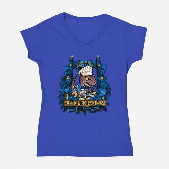 Clever Gourmet-Womens-V-Neck-Tee-PrimePremne
