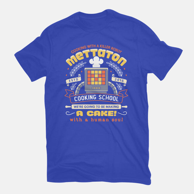 Mettaton Cooking School Crest-Womens-Fitted-Tee-LAGELANTEE