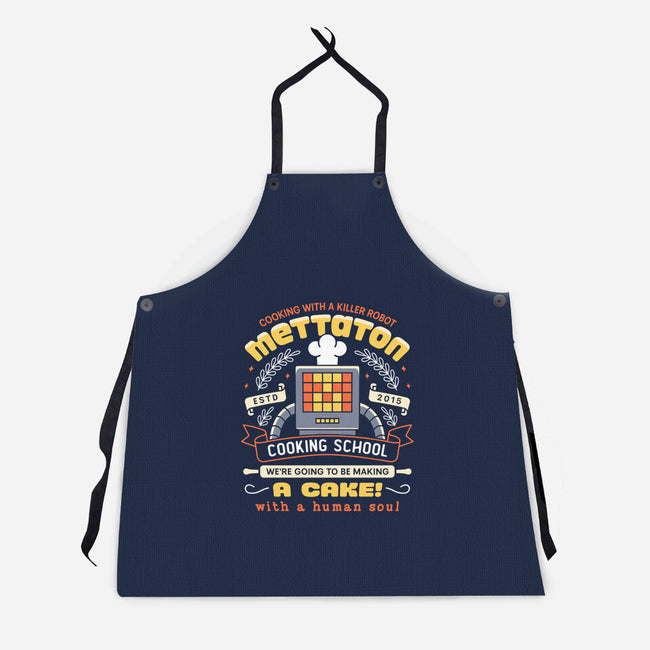 Mettaton Cooking School Crest-Unisex-Kitchen-Apron-LAGELANTEE