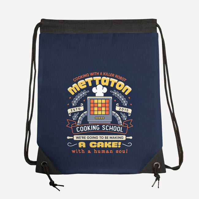 Mettaton Cooking School Crest-None-Drawstring-Bag-LAGELANTEE