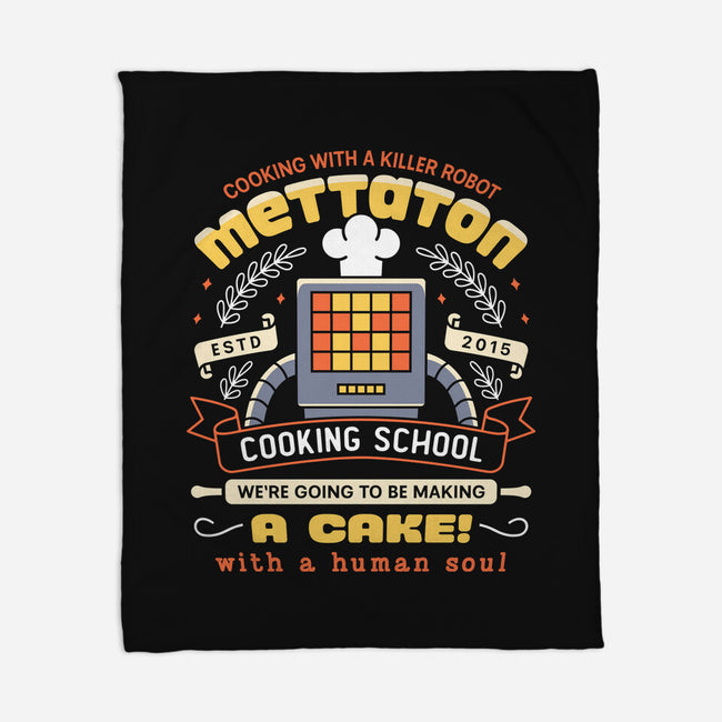 Mettaton Cooking School Crest-None-Fleece-Blanket-LAGELANTEE