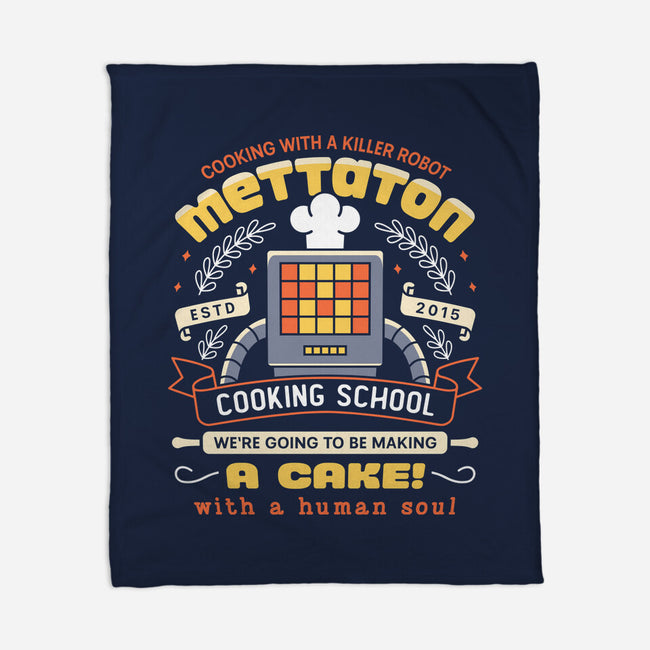 Mettaton Cooking School Crest-None-Fleece-Blanket-LAGELANTEE