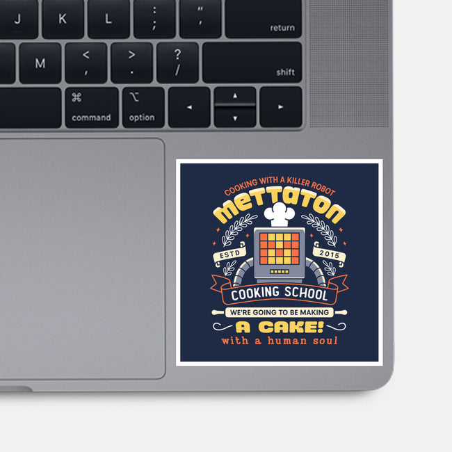 Mettaton Cooking School Crest-None-Glossy-Sticker-LAGELANTEE