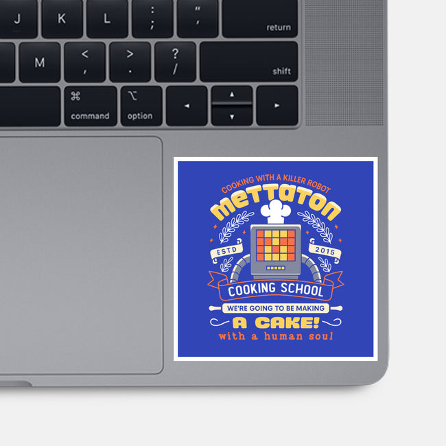 Mettaton Cooking School Crest-None-Glossy-Sticker-LAGELANTEE