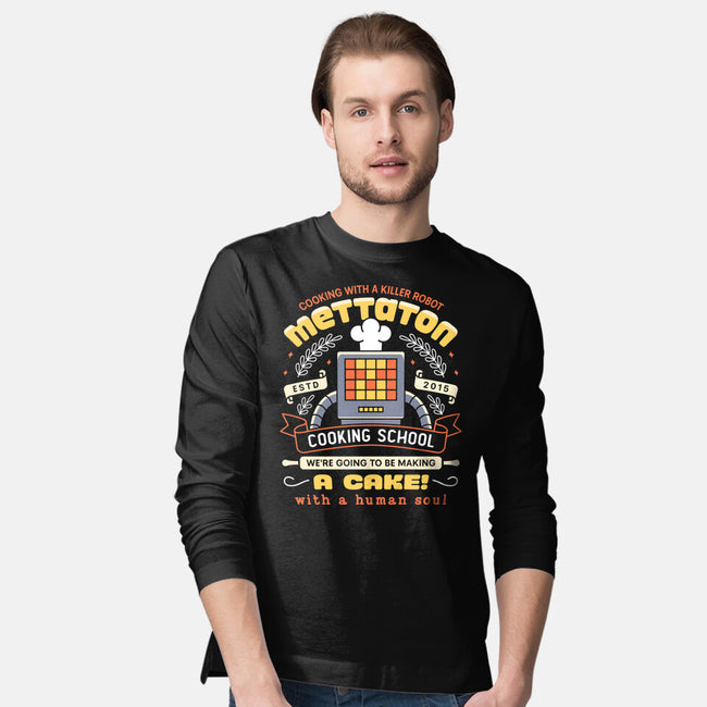 Mettaton Cooking School Crest-Mens-Long Sleeved-Tee-LAGELANTEE