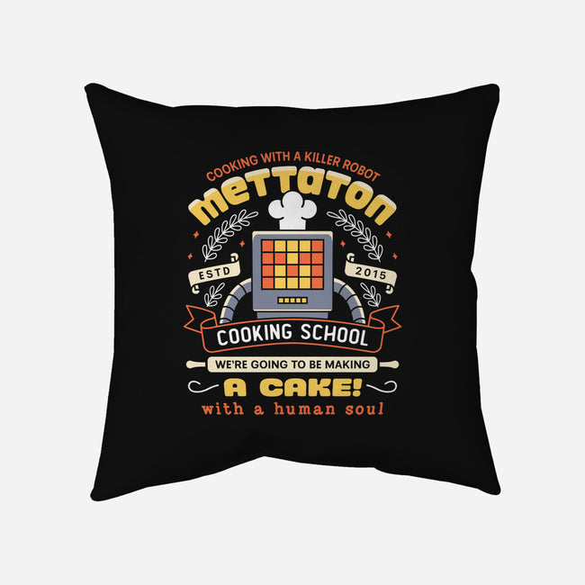 Mettaton Cooking School Crest-None-Removable Cover w Insert-Throw Pillow-LAGELANTEE