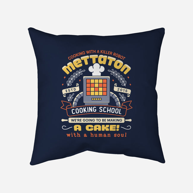 Mettaton Cooking School Crest-None-Removable Cover w Insert-Throw Pillow-LAGELANTEE