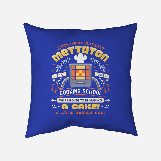 Mettaton Cooking School Crest-None-Removable Cover w Insert-Throw Pillow-LAGELANTEE