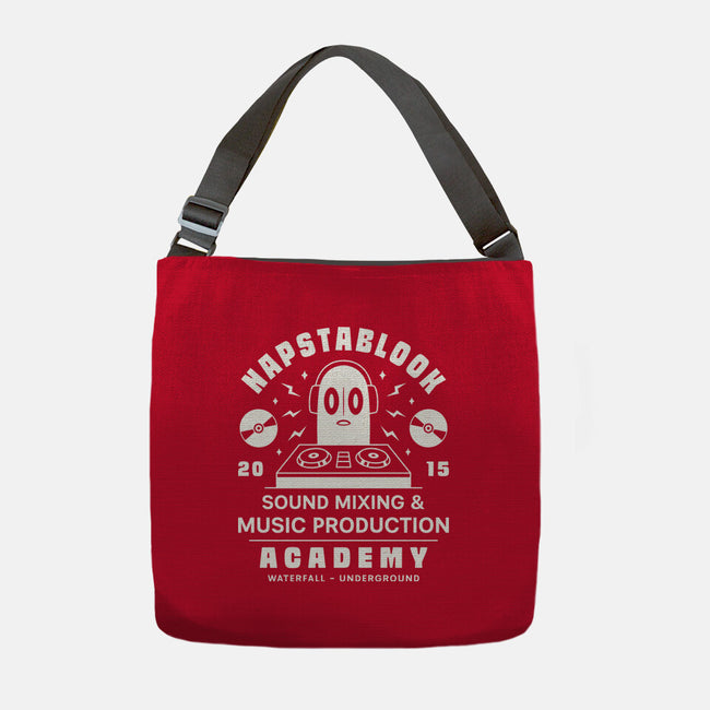 Napstablook Sound Mixing Emblem-None-Adjustable Tote-Bag-LAGELANTEE