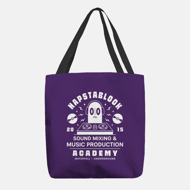 Napstablook Sound Mixing Emblem-None-Basic Tote-Bag-LAGELANTEE