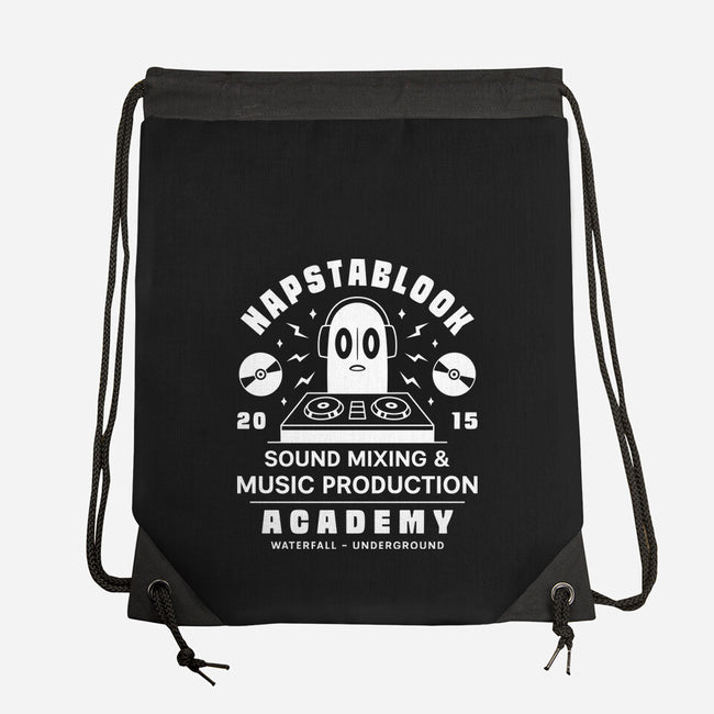 Napstablook Sound Mixing Emblem-None-Drawstring-Bag-LAGELANTEE