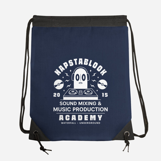Napstablook Sound Mixing Emblem-None-Drawstring-Bag-LAGELANTEE