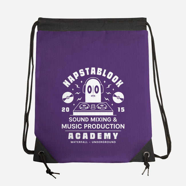 Napstablook Sound Mixing Emblem-None-Drawstring-Bag-LAGELANTEE