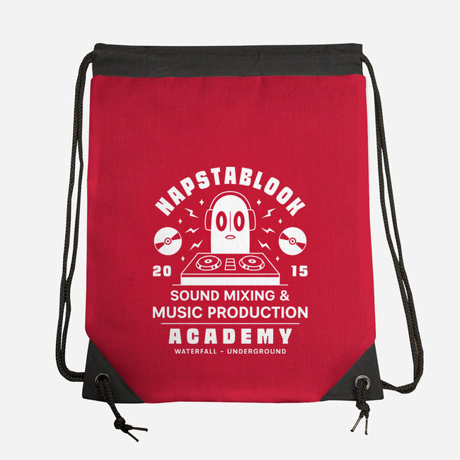 Napstablook Sound Mixing Emblem-None-Drawstring-Bag-LAGELANTEE