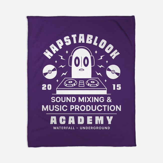 Napstablook Sound Mixing Emblem-None-Fleece-Blanket-LAGELANTEE
