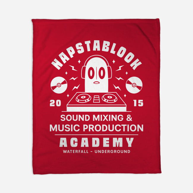 Napstablook Sound Mixing Emblem-None-Fleece-Blanket-LAGELANTEE