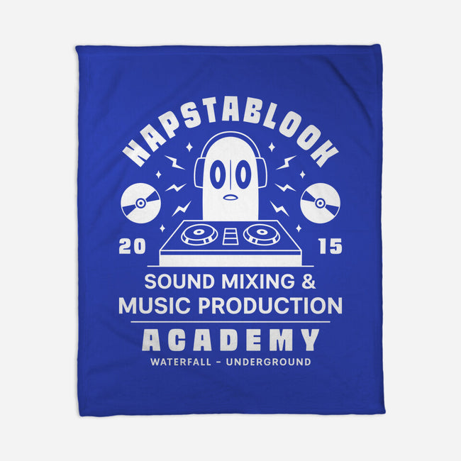 Napstablook Sound Mixing Emblem-None-Fleece-Blanket-LAGELANTEE