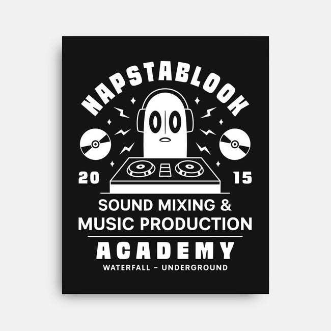 Napstablook Sound Mixing Emblem-None-Stretched-Canvas-LAGELANTEE