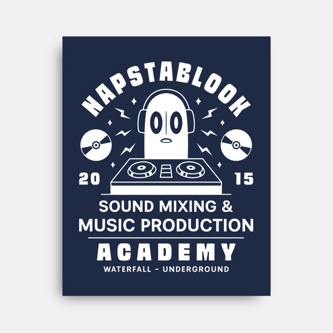 Napstablook Sound Mixing Emblem-None-Stretched-Canvas-LAGELANTEE
