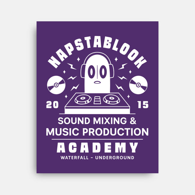 Napstablook Sound Mixing Emblem-None-Stretched-Canvas-LAGELANTEE