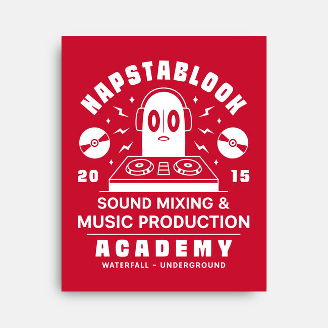 Napstablook Sound Mixing Emblem-None-Stretched-Canvas-LAGELANTEE