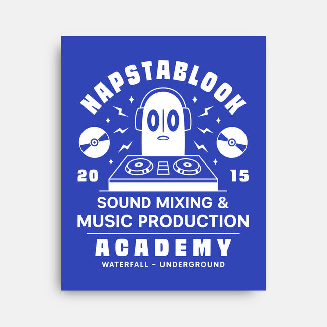 Napstablook Sound Mixing Emblem-None-Stretched-Canvas-LAGELANTEE