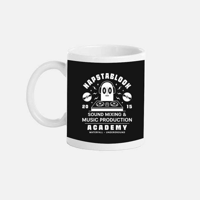 Napstablook Sound Mixing Emblem-None-Mug-Drinkware-LAGELANTEE
