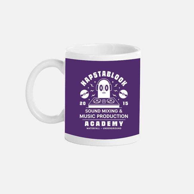 Napstablook Sound Mixing Emblem-None-Mug-Drinkware-LAGELANTEE