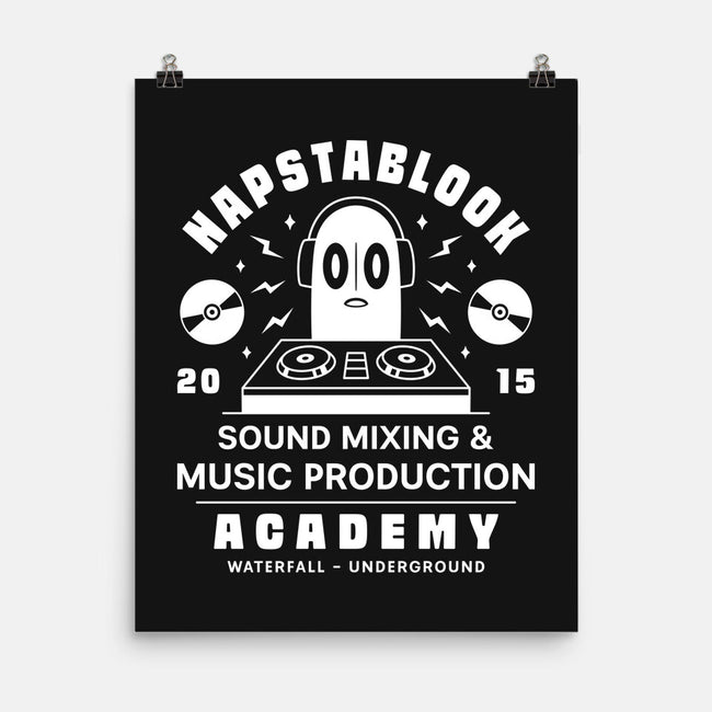 Napstablook Sound Mixing Emblem-None-Matte-Poster-LAGELANTEE