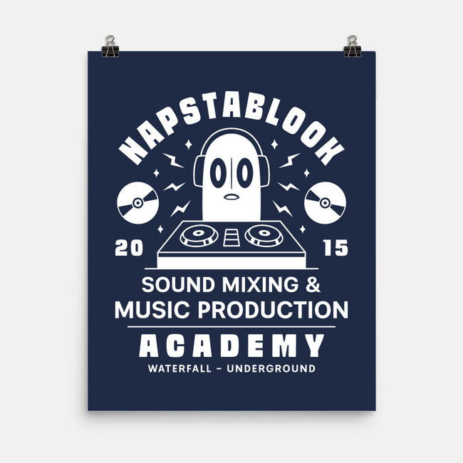 Napstablook Sound Mixing Emblem-None-Matte-Poster-LAGELANTEE