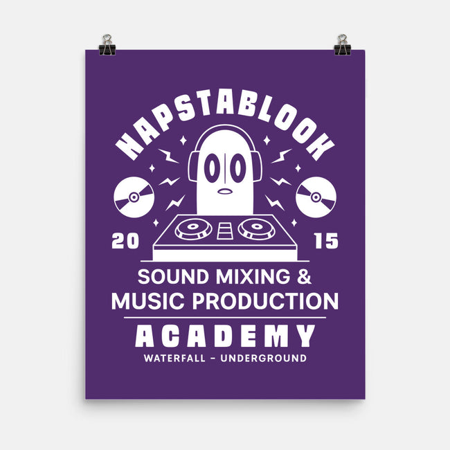 Napstablook Sound Mixing Emblem-None-Matte-Poster-LAGELANTEE