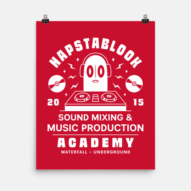 Napstablook Sound Mixing Emblem-None-Matte-Poster-LAGELANTEE